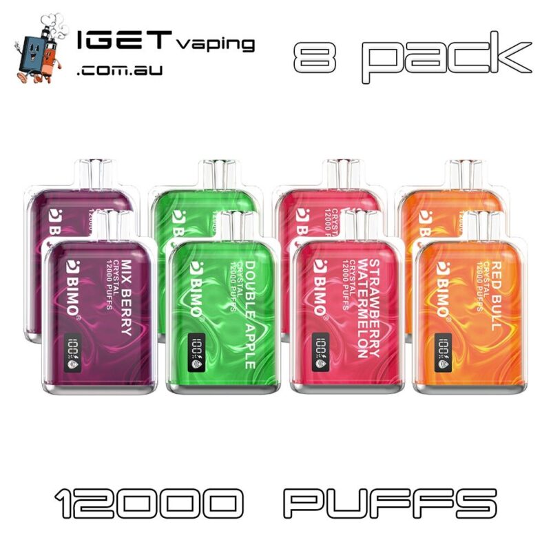 BIMO Crystal 12000 Puffs 8 Pack Disposable Vape