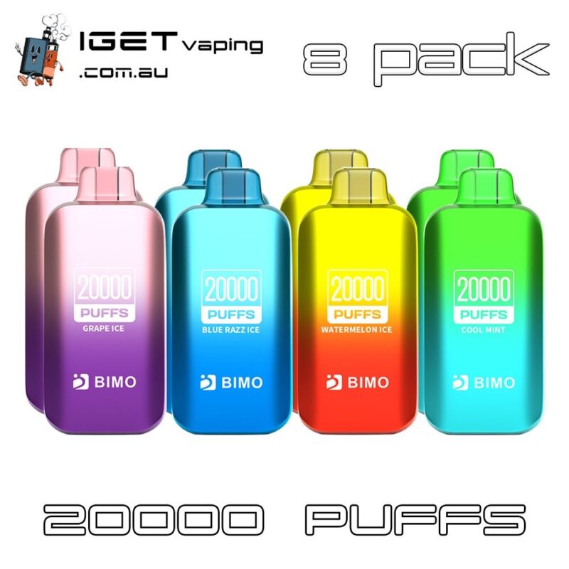 BIMO TURBO 20000 Puffs 8 Pack Disposable Vape