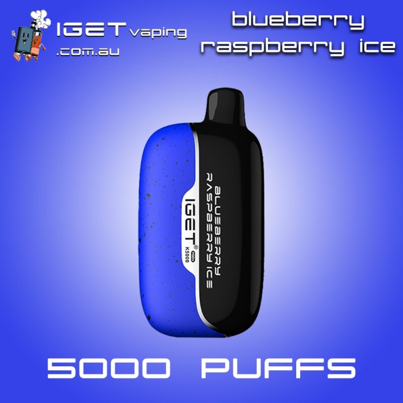 BLUEBERRY RASPBERRY ICE IGET MOON 5000 Puffs Disposable Vape