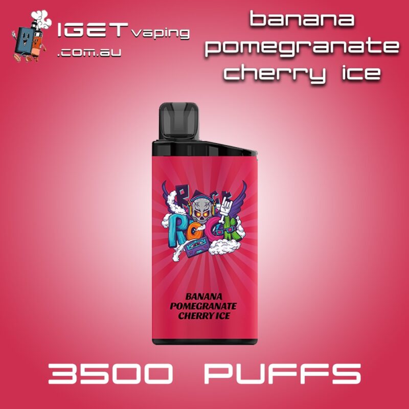 Banana Pomegranate Cherry Ice IGET BAR 3500 Puffs Disposable Vape