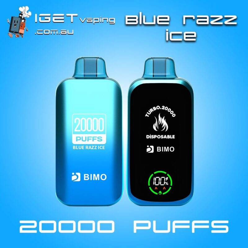 Blue Razz Ice BIMO TURBO 20000 Puffs Disposable Vape