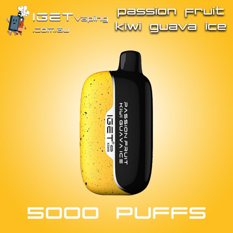 PASSION FRUIT KIWI GUAVA ICE IGET MOON 5000 Puffs Disposable Vape