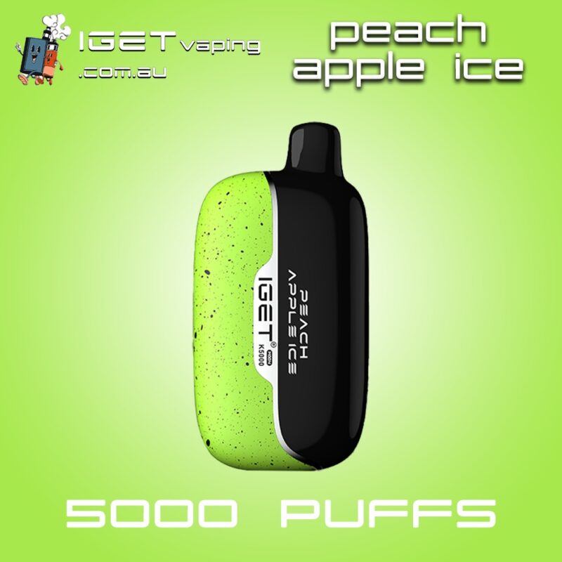 PEACH APPLE ICE IGET MOON 5000 Puffs Disposable Vape