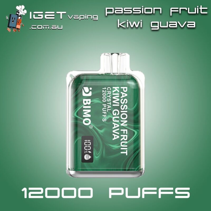 Passion Fruit Kiwi Guava BIMO Crystal 12000 Puffs Disposable Vape