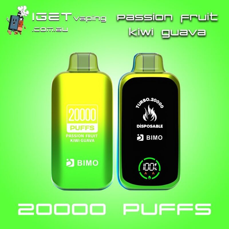 Passion Fruit Kiwi Guava BIMO TURBO 20000 Puffs Disposable Vape