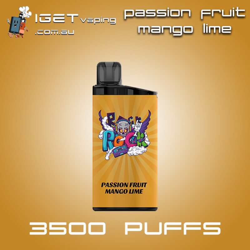 Passion Fruit Mango Lime IGET BAR 3500 Puffs Disposable Vape