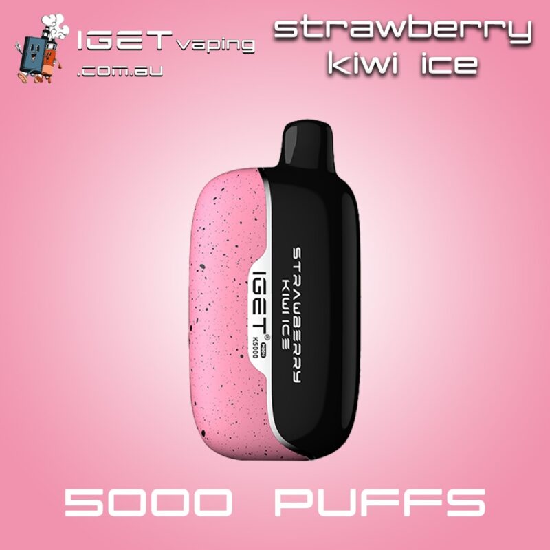 STRAWBERRY KIWI ICE IGET MOON 5000 Puffs Disposable Vape